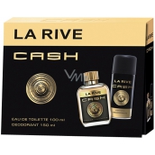 La Rive Cash Man toaletná voda pre mužov 100 ml + deodorant sprej 150 ml, darčeková sada