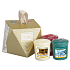 Yankee Candle Zimné zázrak + Perník s polevou + Zľadovatený modrý smrek vonná sviečka votívny 49 gx 3 kusy vianočné darčeková sada