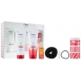 Dove Advanced šampón na vlasy 250 ml + kondicionér 250 ml + olejové sérum 50 ml + plechovka s gumičkami, vypchávkou do drdolu a pinetky, kozmetická sada