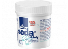 Vitar Sóda tablety proti páleniu záhy, tlaku žalúdka a pri pocite plnosti 150 kusov