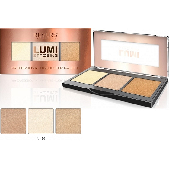 Reverz Lumi strobing Professional Highlighter Palette paletka rozjasňovač 03 12,5 g