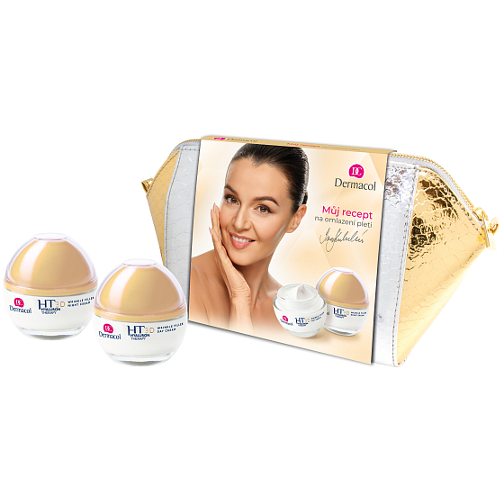 Dermacol 3D Hyaluron Therapy denný krém 50 ml + nočný krém 50 ml + etue, kozmetická sada