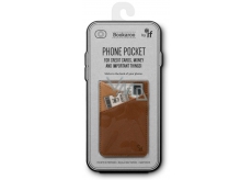 If Bookaroo Phone Pocket Puzdro - vrecko na telefón na doklady hnedý 195 x 95 x 18 mm