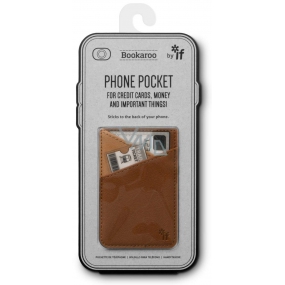 If Bookaroo Phone Pocket Puzdro - vrecko na telefón na doklady hnedý 195 x 95 x 18 mm