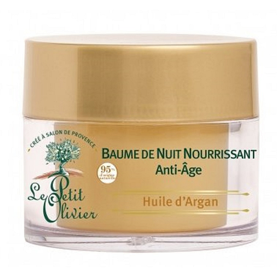 Le Petit Olivier Arganový olej Anti-Age regeneračný nočný balzam 50 ml