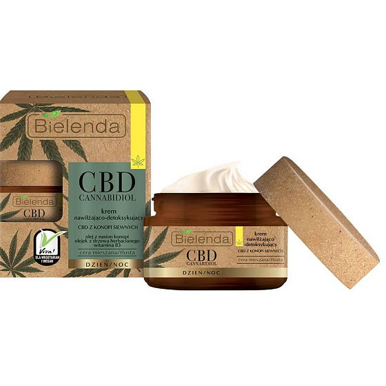 Bielenda CBD Cannabidiol hydratačno-detoxikačný pleťový krém denný/nočný 50 ml
