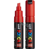 Posca Univerzálny akrylový popisovač so širokým brúseným hrotom 8 mm červený PC-8K
