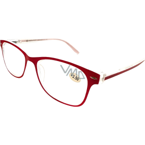 Berkeley dioptrické okuliare na čítanie +3,5 plastové červené 1 kus MC2136