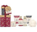 Baylis & Harding Winter Kingdom sprchový krém 100 ml + sprchový gél 100 ml + telové mlieko a krém na ruky 50 ml + krém na ruky 50 ml + kryštály do kúpeľa 25 g + telová hubka, kozmetická sada pre ženy