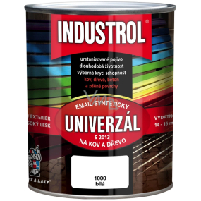Industrol S2013 Univerzál lesk vrchní barva na kov a dřevo 1000 Bílá 0,75 l