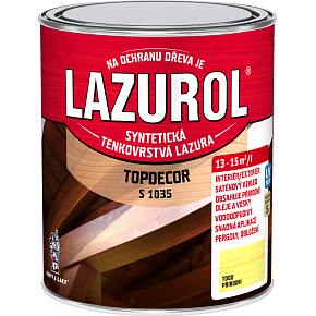 Lazurol Topdecor S1035 tenkovrstvá lazúra na drevo T000 prírodná, 750 ml