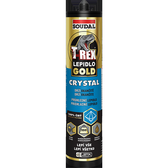 Soudal T-Rex Crystal montážne lepidlo, transparentné, 290 ml
