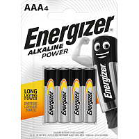 Energizer Alkaline Power AAA mikrotužková batéria, 4 ks