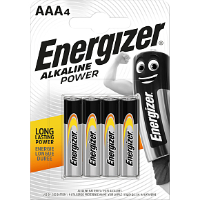 Energizer Alkaline Power AAA mikrotužková batéria, 4 ks