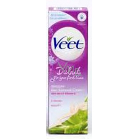 Veet Debut vitamín E a Aloe Vera depilačný krém citlivá pokožka 5 minútový 75 ml