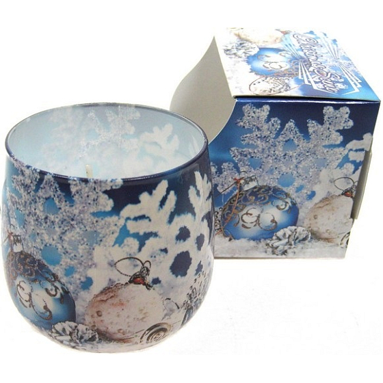 Santo Candles Christmas Scene vonná sviečka v skle 100 g