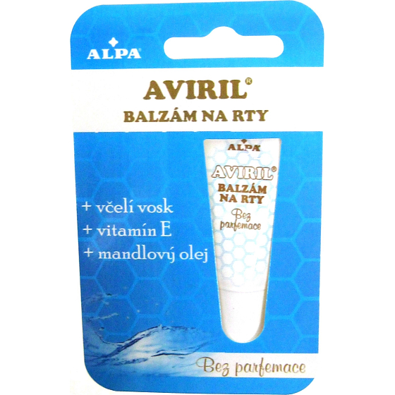 Alpa Aviril Bez parfumácie balzam na pery 10 ml