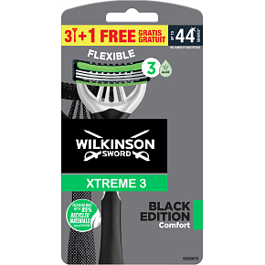 Wilkinson Sword Xtreme3 Black jednorazový holiaci strojček, 4 ks