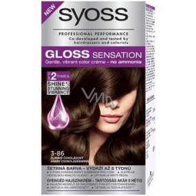 Syoss Gloss Sensation Šetrná farba na vlasy bez amoniaku 3-86 Zlatisto čokoládový 115 ml