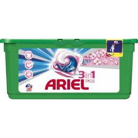 Ariel Touch of Lenor Fresh 3v1 gélové kapsule na pranie bielizne 30 kusov 897 g