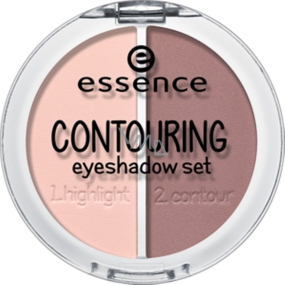 Essence Contouring Eyeshadow Set sada očných tieňov 01 Mauve Meets Marshmallows 5 g