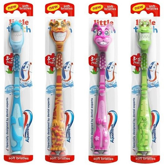 Aquafresh Little Teeth Kids 3-5 rokov zubná kefka 1 kus