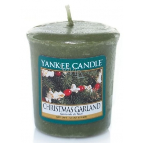 Yankee Candle Christmas Garland - Vianočný veniec vonná sviečka votívny 49 g