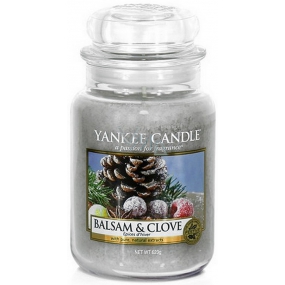 Yankee Candle Balsam & Clove - balzamový jedľa a klinčeky vonná sviečka Classic veľká sklo 623 g