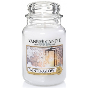 Yankee Candle Winter Glow - Zimný žiara vonná sviečka Classic veľká sklo 623 g