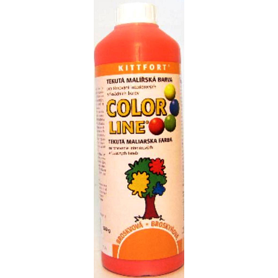 Kittfort Color Line tekutá maliarska farba Broskyňa 500 g