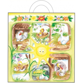 Anjel Igelitová taška 48 x 45 x 6 cm s uchom Slniečko so zvieratkami