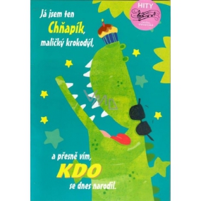 Ditipo Hracie prianie k narodeninám Ja som chňapík, Chňapík, maličký krokodíl 224 x 157 mm