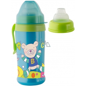 ROTH Babydesign Cool Friends 10+ mesiacov nekvapkajúci fľaša plastová Boy - silikónový náustok 360 ml
