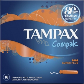 Tampax Compak Compak Super Plus dámske tampóny s aplikátorom 16 kusov