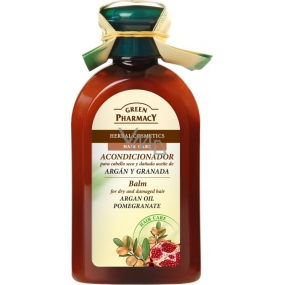 Green Pharmacy Arganový olej a Granátové jablko balzam pre suché a poškodené vlasy 300 ml