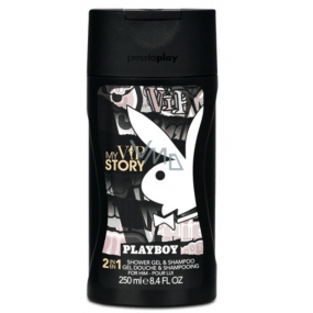 Playboy My Vip Story 2v1 sprchový gél a šampón pre mužov 250 ml