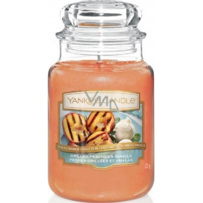 Yankee Candle Grilled Peaches & Vanilla - Grilované broskyne a vanilka vonná sviečka Classic veľká sklo 623 g