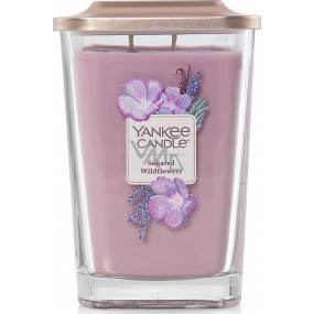 Yankee Candle Sugared Wildflowers - Sladké divoké kvety sójová vonná sviečka Elevation veľká sklo 2 knôty 553 g