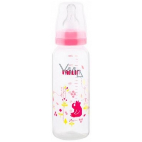 Baby Farlin Dojčenská fľaša štandardná 3+ mesiace ružová 240 ml AB-41012 G