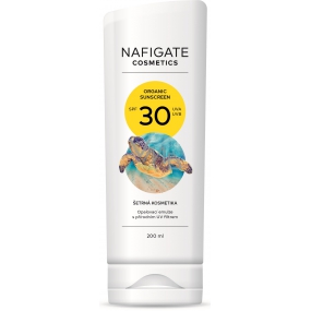 Nafigate Cosmetics Organic Sunscreen SPF30 opaľovací emulzia s prírodným UV filtrom 200 ml