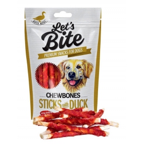 Brit Lets Bite Žuvacie kačacie tyčinky doplnkové krmivo pre psov 300 g