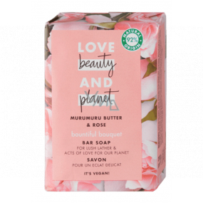 Love Beauty & Planet Murumurské maslo a Ruže toaletné mydlo 100 g