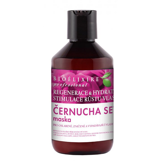 Bioelixire Černucha Seta maska na vlasy slabé, zničené, vypadávajúce 300 ml