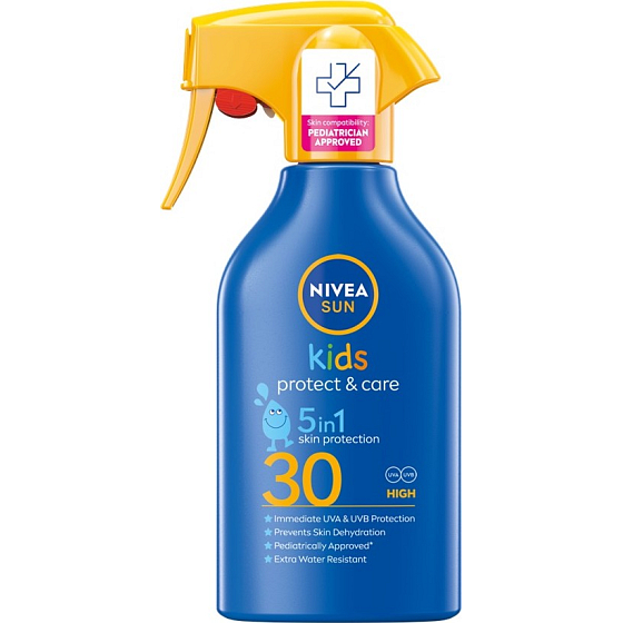 Nivea Sun Kids Protect & Care OF30 5v1 sprej na opaľovanie pre deti 270 ml