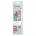 Donegal Pink Ink štetec na tiene so syntetickými zamatovými štetinami 16 cm