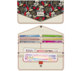 Peňaženka na peniaze Nekupto Wish Money Envelope Wallet Flowers 100 x 200 mm