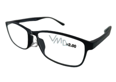 Berkeley Dioptrické okuliare na čítanie +2 plastové čierne 1 kus MC2269