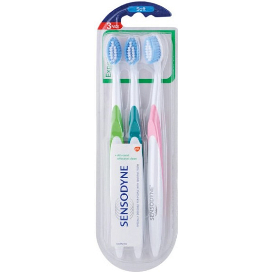Sensodyne Expert Soft zubné kefky pre citlivé zuby, tripack
