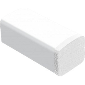 Papierové utierky ZZ do zásobníka, 2vrstvé, extra biele, 20 x 150, 3000 ks