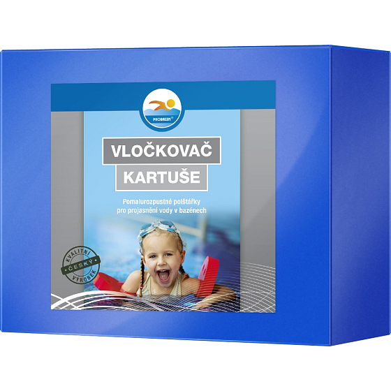 Probazen Vločkovač kartuše prípravok na úpravu vody v bazénoch 4 kusy